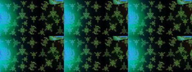 Raster illüstrasyonu. Kar taneleri ve raster arkaplanlı Noel karalaması deseni.