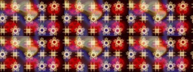 Renkli arka planda izole tatlı kar taneleri. Raster illüstrasyonu. Kar taneli mor, kahverengi ve kırmızı renkler.