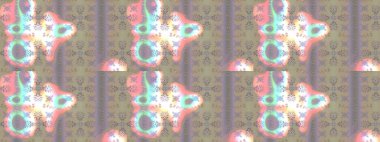 Renkli Bahar Teması eskiz kalıbı. Süslü kumaş deseni. Düz Çiçek Elementleri Tasarımı. Raster illüstrasyonunda çiçek deseni çizimi.