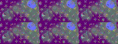 Özgürlük stili Millefleur 'lar. Küçük yabani çiçeklerdeki halk modelini çiz. Tekstil, duvar kâğıdı, kapaklar, yüzey, baskı, hediye paketi, hatıra defteri, dekupaj. Taşralı şıklığı.