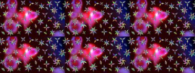 Güzel kumaş deseni. Güzel suluboya yaz çiçekleri deseni..