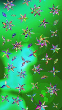 Raster illüstrasyonu. Flower eskiz arka planı. Çiçek deseni. Şatafatlı bahar bahçesi dokusu.