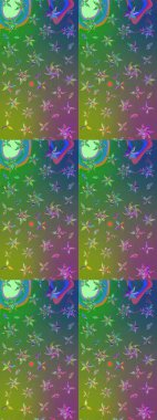 Raster. Eskiz geçmişi. Raster illüstrasyonu. Kumaş, tekstil, duvar kağıdı baskısı için. Tomurcukları çiçek olan sevimli bir çiçek deseni. Antika retro tarzı.