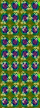 Raster deseni. Yeşil ve kahverengi renklerde. Raster illüstrasyonu. Soyut çiçek çizim kalıbı arka planı. Küçük çiçekte sevimli çiçek deseni var..