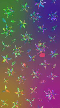 Güzel kumaş deseni. Düz Çiçek Elementleri Tasarımı. Renkli Yaz Temalı eskiz kalıbı. Raster çiçekli arka plan. Güzel eskiz şekli. Yazdır.