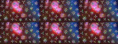 Küçük çiçekteki sevimli çiçek deseni. Bir sürü kahverengi ve mavi soyut çiçekli tropik eskiz deseni. Varisolokahverengi ve mavi raster çizimi.