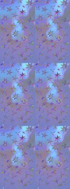 Tony 'nin kumaş kalıbını çiz. Raster illüstrasyonu. Küçük çiçekteki sevimli çiçek deseni. Modaya uygun kumaş deseni.