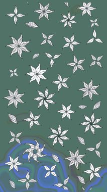 Eskiz Vintage Çiçek Deseni. Raster Kalça dokusu deseni.