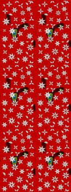 Düz Çiçek Elementleri Tasarımı. Çiçek deseni. Raster illüstrasyonu. Renkli Bahar Teması eskiz kalıbı. Chichi kumaş deseni çiz.