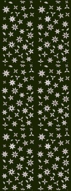 Düz Çiçek Elementleri Tasarımı. Çiçek deseni. Renkli Bahar Teması eskiz kalıbı. Raster çizimi. Güzel kumaş deseni..