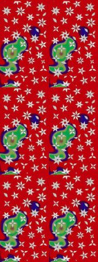 Modern gelişim kırmızı ve nötr raster arka plan duvar kâğıdı çizgisi, klasik desenli desenli desenli çiçekler, çiçekli süsler. Çiçekli el çizimi çizimi deseni.