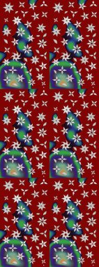 Küçük çiçekteki sevimli çiçek deseni. Raster illüstrasyonu. Çizim.