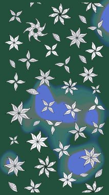 Güzel eskiz şekli. Raster çiçekli arka plan. Düz Çiçek Elementleri Tasarımı. Güzel kumaş deseni. Renkli Yaz Temalı eskiz kalıbı. Yazdır.