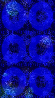 Raster illüstrasyonu. Raster mavisi, siyah ve gri kar tanelerinden izole edilmiş. Kar taneleri koleksiyonu. Güzel kış süsleri..