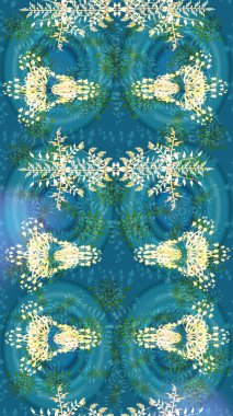 Noel kar taneleri ile arka plan. Raster Noel renkli arka plan ile düşen kar tanesi. Raster resim. Kış arka plan.