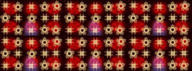 Kahverengi, kırmızı ve siyah renkler üzerine tasarım. Çiçek Elementleri 'nin soyut geçmişi. Raster illüstrasyonu. Raster kış deseni.