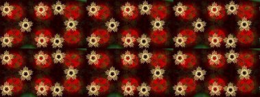 Kahverengi, kırmızı ve siyah kar taneli Noel kartı kahverengi, kırmızı ve siyah renkler. Kar taneleri arka planda. Kış kartı Mutlu Noeller, yeni yıl ve mutlu bayramlar..