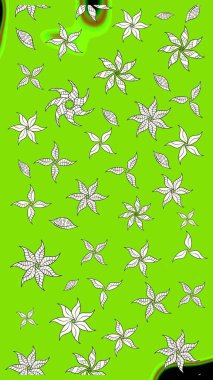 Çiçek deseni. Flower eskiz arka planı. Şatafatlı bahar bahçesi dokusu. Raster illüstrasyonu.