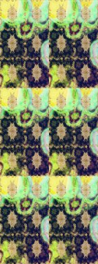 Yeşil renklerdeki altın element. Lüks, kraliyet ve Viktorya dönemi konsepti. Yeşil yerine altın rengi barok çiçekli eskiz deseni. Süslü raster dekorasyonu.