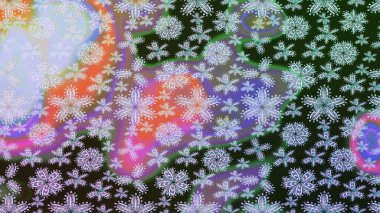 Asya tekstil tarzında. Tarafsız renklerde çiçekler. Raster illüstrasyonu. Raster illüstrasyonu. Çiçek desenini çiz.