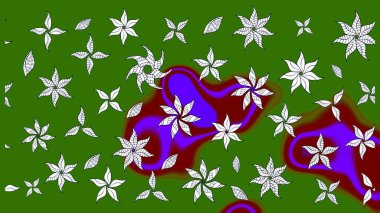 Modern yeşillik ve nötr raster arka plan duvar kağıdı çizimleri, klasik çizgili desenli desenli çiçekler, çiçekli süsler. Çiçekli el çizimi çizimi deseni.