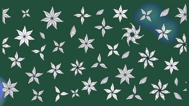 Güzel kumaş deseni. Raster illüstrasyonu. Asya tekstil tarzında. Renkli Bahar Teması eskiz kalıbı. Çiçek desenli çizim. Düz Çiçek Elementleri Tasarımı.