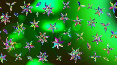 Küçük yeşil ve gri çiçeklerle oldukça eski bir besin torbası deseni. Tekstil, kumaş, kapaklar, duvar kağıtları, baskı, paket, koleksiyon defteri, örgü, dekupaj için çiçek arkaplanı..