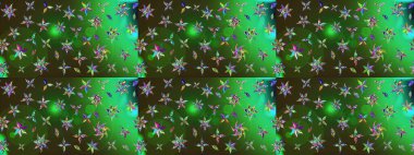 Üzerinde yeşil ve gri renkler olan çiçek desenleri çiz. Suluboya tarzında yeşil ve gri renkte çiçekler.