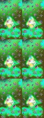 Renkli Bahar Teması eskiz kalıbı. Raster illüstrasyonundaki çiçek desenli çizim. Düz Çiçek Elementleri Tasarımı. Güzel kumaş deseni.