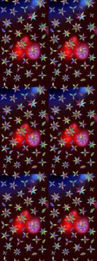 Raster illüstrasyonu. Güzel kumaş deseni. Küçük bir çiçekte eskiz deseni. Güzel çiçek arkaplanı..