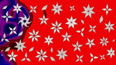 Kırmızı ve nötr renklerde çiçekler olan çiçek deseni çiz. Suluboya tarzında kırmızı ve nötr renkte çiçekler.