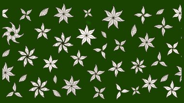 Çiçekli zambakların eskiz geçmişi. Parlak çiçekli kolaj çiçekleri yeşil ve nötr. Çiçek tasarımı için inanılmaz kolaj cennet tarzı..