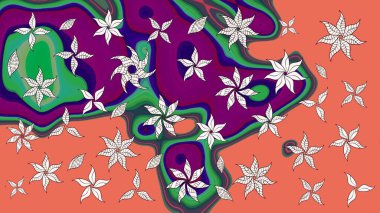 Güzel kumaş deseni. Raster illüstrasyonu. Küçük çiçekteki sevimli çiçek deseni. Güzel karalamalı çiçek deseni çiz..