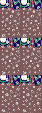 Küçük kahverengi ve nötr çiçeklerle oldukça eski bir besin torbası deseni. Tekstil, kumaş, kapaklar, duvar kağıtları, baskı, paket, koleksiyon defteri, örgü, dekupaj için çiçek arkaplanı..