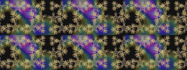 Raster illüstrasyonu. Kar taneleri arka planda. Renkli arka planda izole edilmiş kar tanelerinin düz tasarımı. Kar tanesi süsleme deseni. Kar taneleri deseni.