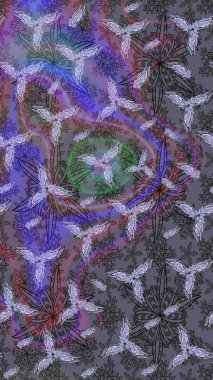 Paketleme, tekstil, duvar kâğıdı için çiçek eskizi. Raster 'ın taze dokusu. Yumuşak pamuk tasarımı. Yumuşak fayans. Klasik çiçek deseni.