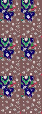 Kıvırcık, parlak örgü. Güzel, parlak, pürüzsüz kumaş, tuval. Çiçek çelengi. Raster illüstrasyonu. Eski moda arka plan. Desen, çizim, çiçek sınırı..