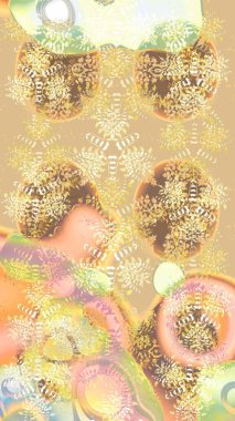 Raster Noel soyut renkli arka plan ve düşen kar tanesi. Noel süslemeleri ve Noel süslemeleri.