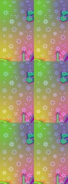 Tarafsız renklerde çiçekler. Çiçekli karalama şeklinde Raster çiçek deseni. Nazik, narin çiçek arkaplanı.