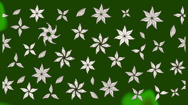 Raster güzel bir çiçek deseni çizmiş. Nazik romantik baskı. Tatil havası. Yeşil renkli çiçekler. Bahar mevsimi.