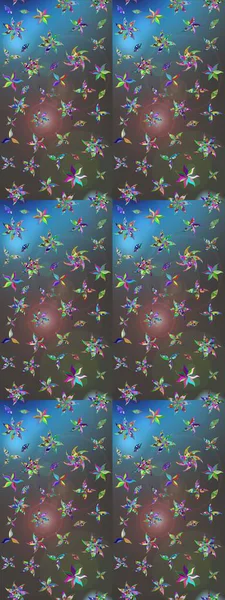 Eskiz arkaplan modeli. Suluboya, elle çizilmiş. Çiçekler gri ve maviye. Raster stoku.