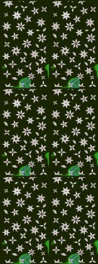 Gri renkli çiçekler. Güzel çiçek deseni. Renkli Bahar Teması eskiz kalıbı. Düz Çiçek Elementleri Tasarımı.