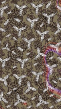 Zarif, parlak ve eskiz bej desenli çiçek deseni. Sabıka baskıları, bebek kıyafetleri, duvar kâğıtları, paket kutuları vb..