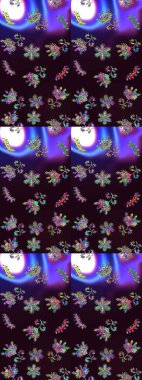 Kahverengi, siyah ve mor renklerde. Raster illüstrasyonu. Anti-stres için Raster soyut şablon sayfası.