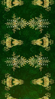 Gömlek, arka plan modelini çiz. Tropik çiçekler. Mavi, yeşil ve gri renkte çiçekler.