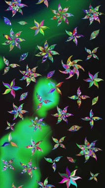 Floral sketch pattern background, summer flowers. Flowers on gray and green colors. Colour Spring Theme sketch pattern Background. Flat Flower Elements Design.