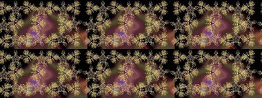 Kahverengi renkli çiçekler. Renkli Yaz Temalı eskiz kalıbı. Çiçekli eskiz çizimi. Düz Çiçek Elementleri Tasarımı.