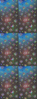 Paketleme, tekstil, duvar kâğıdı için çiçek eskizi. Klasik çiçek desenli. Raster 'ın taze dokusu. Yumuşak fayans. Yumuşak pamuk tasarımı.