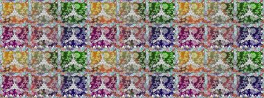 Tarafsız ve gri renklerde çiçekler. Çiçeksiz desenli arka plan, yaz çiçekleri. Düz Çiçek Elementleri Tasarımı. Renkli Bahar Teması Kusursuz Arkaplan.