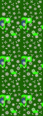 Tomurcukları çiçek olan sevimli bir çiçek deseni. Raster. Kumaş, tekstil, duvar kağıdı baskısı için. Eskiz geçmişi. Eski usul. Raster illüstrasyonu.